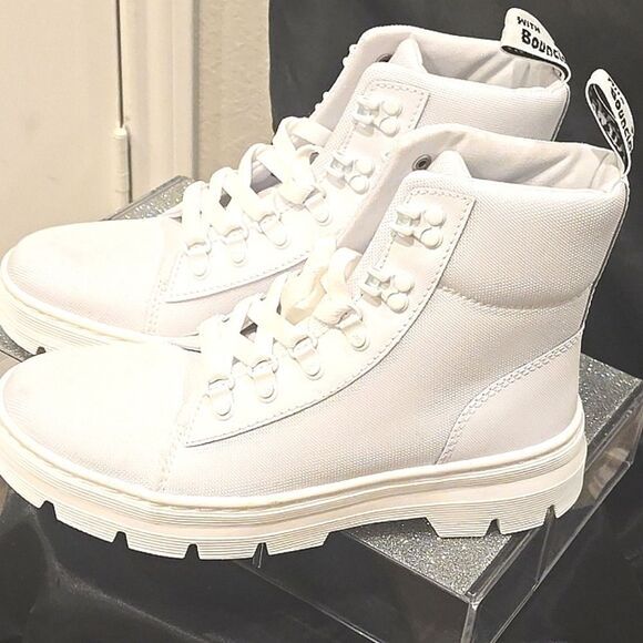 Dr. Martens Combs Poly Casual Boot- White - Picture 13 of 15